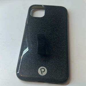 Loopy case for iPhone 11/12. Black sparkle EUC